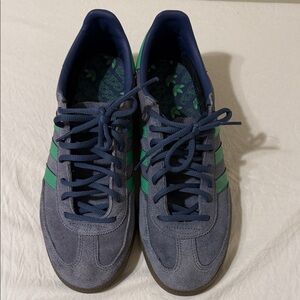 Adidas Men's Handball Spezial suede blue and green men’s 10/5